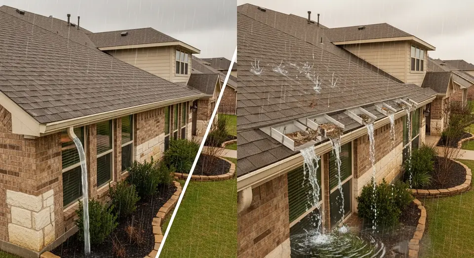 Seamless vs. Sectional Gutters The Best Choice for Texas