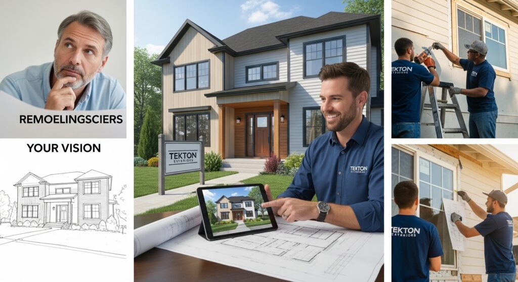 Exterior siding installation Tekton Exteriors